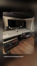 SSL 4056 E/G+ console close-up showing channel strips with Tangerine automation